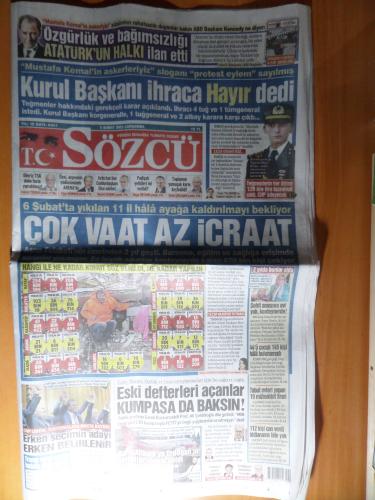 Sözcü Gazetesi 5 Şubat 2025 - Çok Vaat Az İcraat