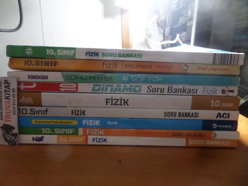 Üniversite Sınavlarına Hazırlık 10. Sınıf Fizik Konu Anlatımı ve Soru Bankası Kitapları / 10 Adet
