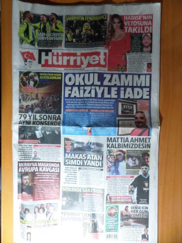 Hürriyet Gazetesi 17 Şubat 2025 - Okul Zammı Faiziyle İade (2 Adet Eki