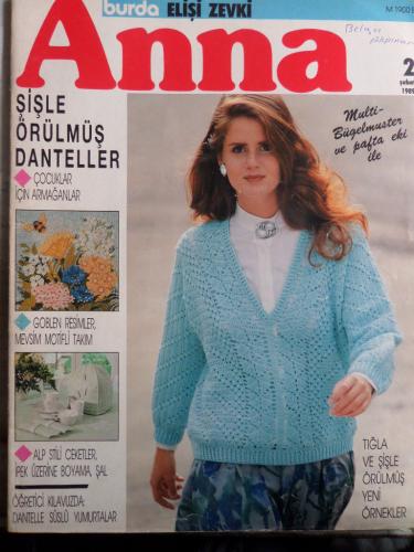 Anna Burda Elişi Zevki 1989 / 2 (Paftalı)