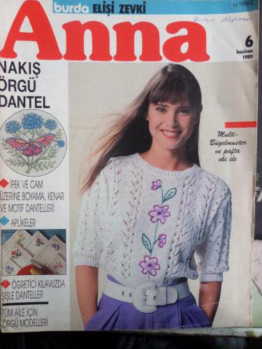 Anna Burda Elişi Zevki 1989 / 6 (Paftalı)