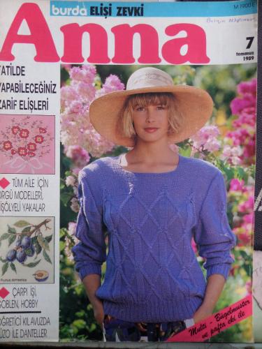 Anna Burda Elişi Zevki 1989 / 7 (Paftalı)