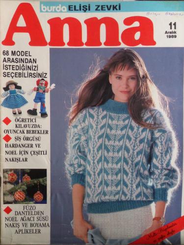 Anna Burda Elişi Zevki 1989 / 11 (Paftalı)