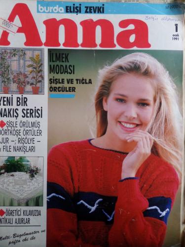Anna Burda Elişi Zevki 1991 / 1 (Paftalı)
