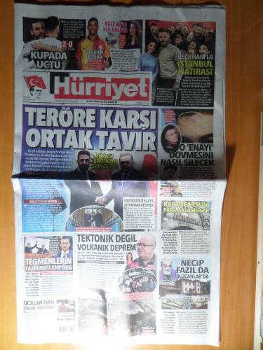Hürriyet Gazetesi 5 Şubat 2025 - Teröre Karşı Ortak Tavır (2 Adet Eki İle)