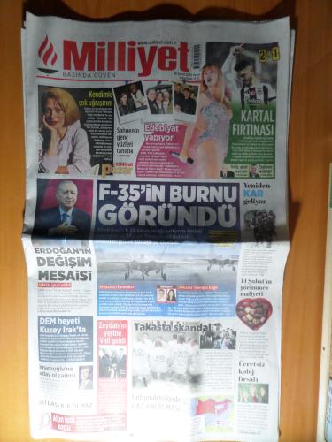 Milliyet Gazetesi 16 Şubat 2025 - F-35'in Burnu Göründü (3 Adet Eki İl