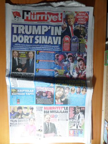 Hürriyet Gazetesi 7 Kasım 2024 - Trump'ın Dört Sınavı (2 Adet Eki İle)