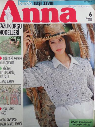 Anna Burda Elişi Zevki 1991 / 6 (Paftalı)