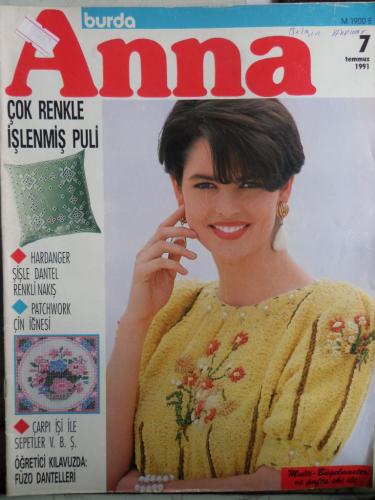 Anna Burda Elişi Zevki 1991 / 7 (Paftasız)