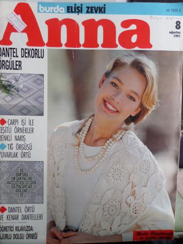 Anna Burda Elişi Zevki 1991 / 8 (Paftalı)