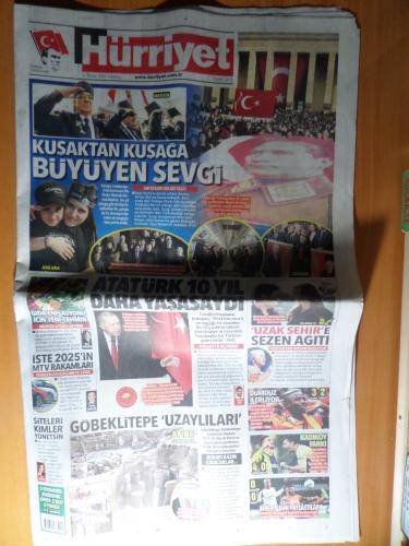 Hürriyet Gazetesi 11 Kasım 2024 - Kuşaktan Kuşağa Büyüyen Sevgi (2 Adet Eki İle)