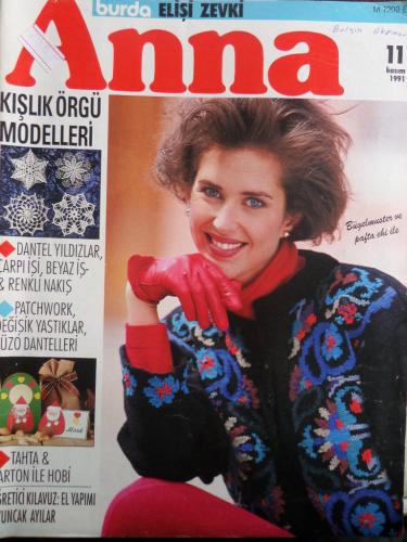 Anna Burda Elişi Zevki 1991 / 11 (Paftalı)