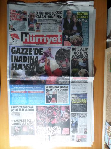 Hürriyet Gazetesi 17 Ocak 2025 - Gazze'de İnadına Hayat