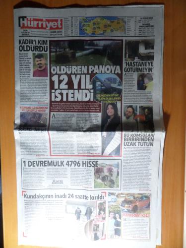 Hürriyet Gazetesi 29 Ocak 2025 - Öldüren Paranoya 12 Yıl İstendi