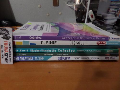 Üniversite Sınavlarına Hazırlık Kitapları - 11. Sınıf Coğrafya Konu Anlatımı, Akıllı Defter ve Soru Bankası / 6 Adet