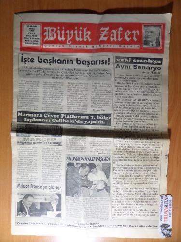 Büyük Zafer Günlük Siyasi Haberci Gazete 9 Aralık 2003 - İşte Başkanın Başarısı!