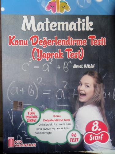 8. Sınıf Matematik Konu Değerlendirme Testi Yaprak Test Ahmet Özkan
