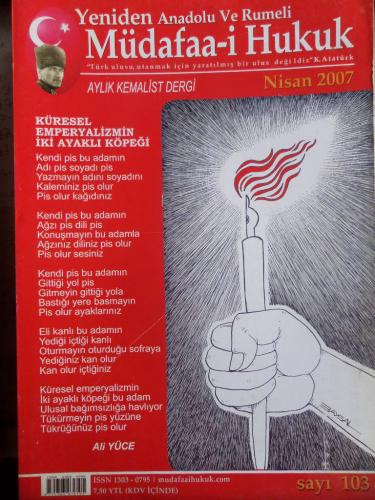 Yeniden Anadolu ve Rumeli Müdafaa-i Hukuk 2007 / 103