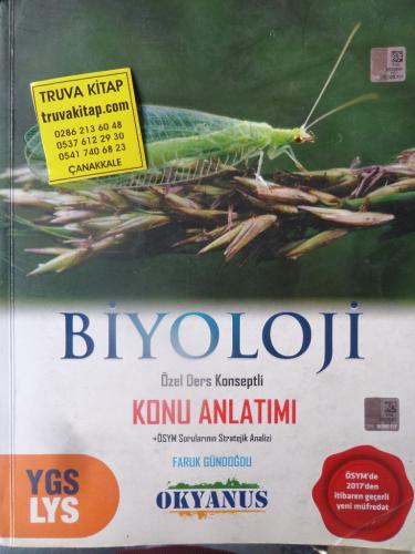 YGS - LYS Biyoloji Özel Ders Konseptli Konu Anlatımı Faruk Gündoğdu