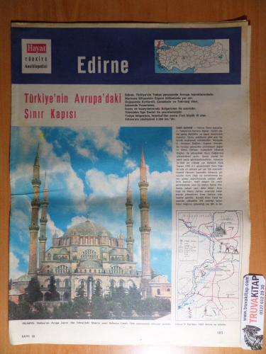 Hayat Türkiye Ansiklopedisi İl Fasikülü Edirne - Türkiye'nin Avrupa'daki Sınır Kapısı