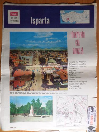 Hayat Türkiye Ansiklopedisi İl Fasikülü Isparta - Türkiye'nin Gül Bahçesi
