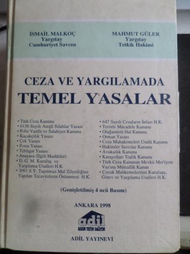 Ceza ve Yargılamada Temel Yasalar İsmail Malkoç
