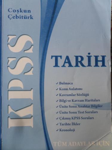 KPSS Tarih Tüm Adaylar İçin Coşkun Çebitürk