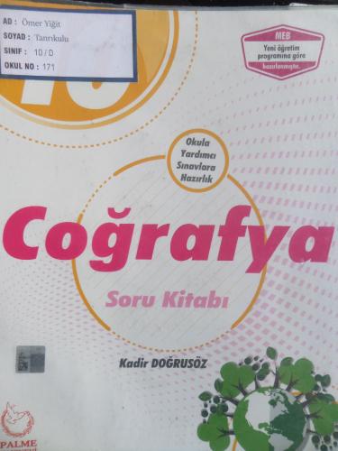 10. Sınıf Coğrafya Soru Kitabı
