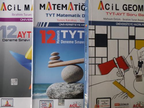 Üniversiteye Hazırlık Acil Matematik + Geometri / 3 Adet