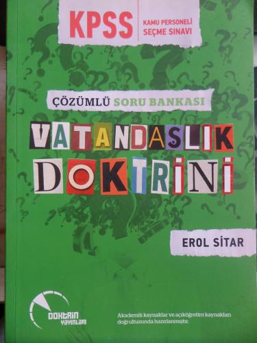 Kpss Çözümlü Soru Bankası Vatandaşlık doktrini
