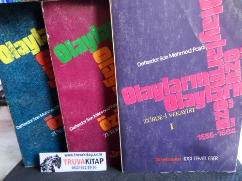 Olayların Özü ( Zübde-i Vekayiat ) / 3 Cilt Takım Defterdar Sarı Mehme