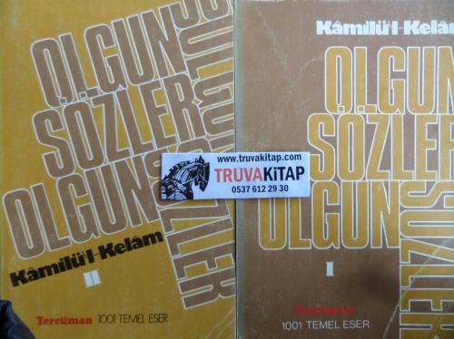 Olgun Sözler / 2 Cilt Takım Kamil'Ül