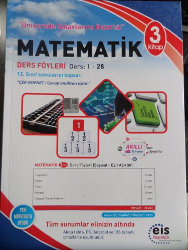 Üniversiteye Hazırlık Matematik 3. Kitap Ders Föyleri Ders: 1-28