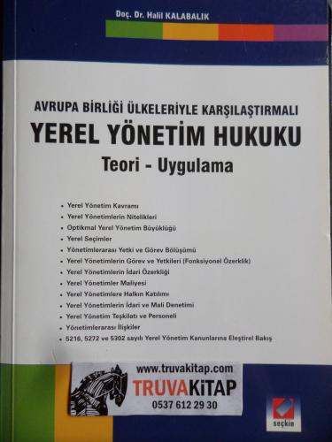 Avrupa Birliği Ülkeleriyle Karşılaştırmalı Yerel Yönetim Hukuku Teori 