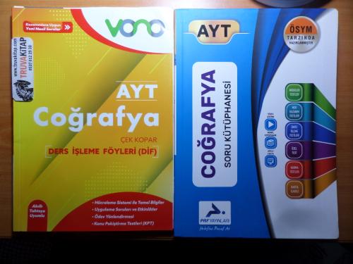 AYT Coğrafya Kitapları / 2 Adet