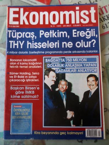 Ekonomist 2003 / 3 - Tüpraş, Petkim, Ereğli, THY Hisseleri Ne Olur?