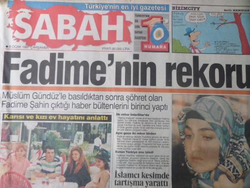 Sabah Gazetesi 8 Ocak 1997 - Fadime'nin Rekoru