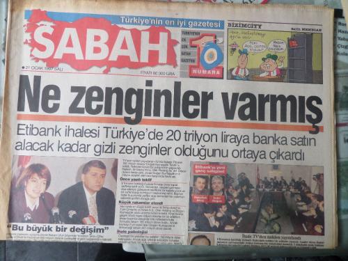 Sabah Gazetesi 21 Ocak 1997 - Ne Zenginler Varmış