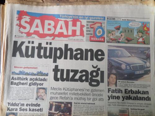 Sabah Gazetesi 7 Şubat 1997 - Kütüphane Tuzağı