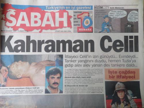Sabah Gazetesi 15 Şubat 1997 - Kahraman Celil