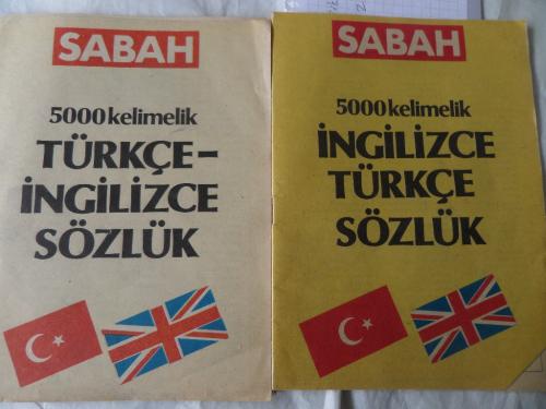 5000 Kelimelik İngilizce Türkçe Sözlük / 2 Adet