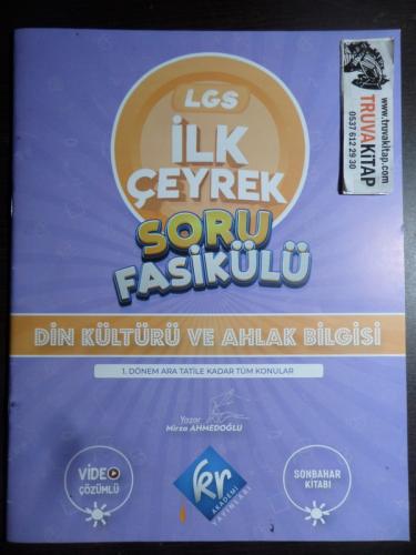 LGS İlk Çeyrek Soru Fasikülü Din Kültürü Ve Ahlak Bilgisi - Sonbahar Kitabı