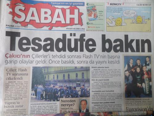 Sabah Gazetesi 4 Mayıs 1997 - Tesadüfe Bakın