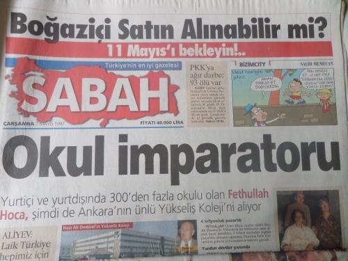 Sabah Gazetesi 7 Mayıs 1997 - Okul İmparatorluğu