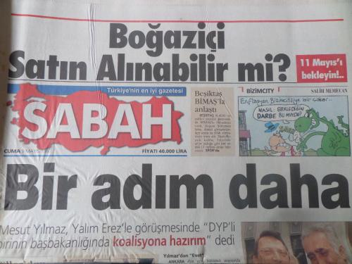 Sabah Gazetesi 9 Mayıs 1997 - Bir Adım Daha