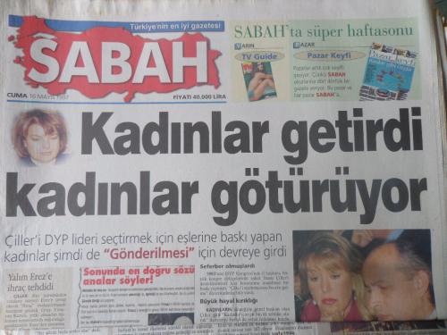 Sabah Gazetesi 16 Mayıs 1997 - Kadınlar Getirdi Kadınlar Götürüyor