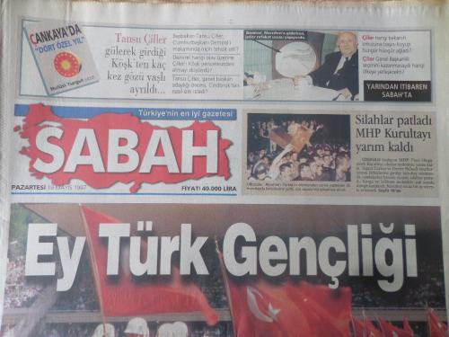 Sabah Gazetesi 19 Mayıs 1997 - Ey Türk Gençliği