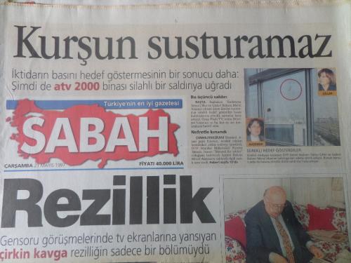 Sabah Gazetesi 21 Mayıs 1997 - Rezillik