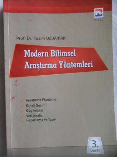 Modern Bilimsel Araştırma Yöntemleri Kazım Özdamar