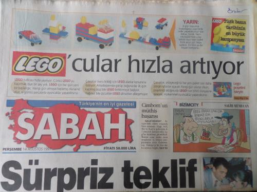 Sabah Gazetesi 14 Ağustos 1997 - Sürpriz Teklif